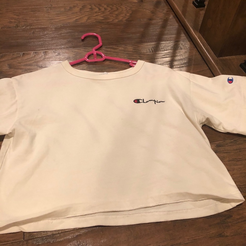Champion Yellow Cropped Tee
